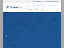 Tablet Screenshot of ceriumlabs.com